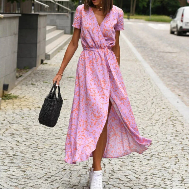 Robe de plage imprimée