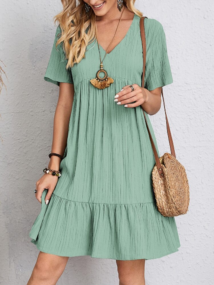 Robe à manches courtes