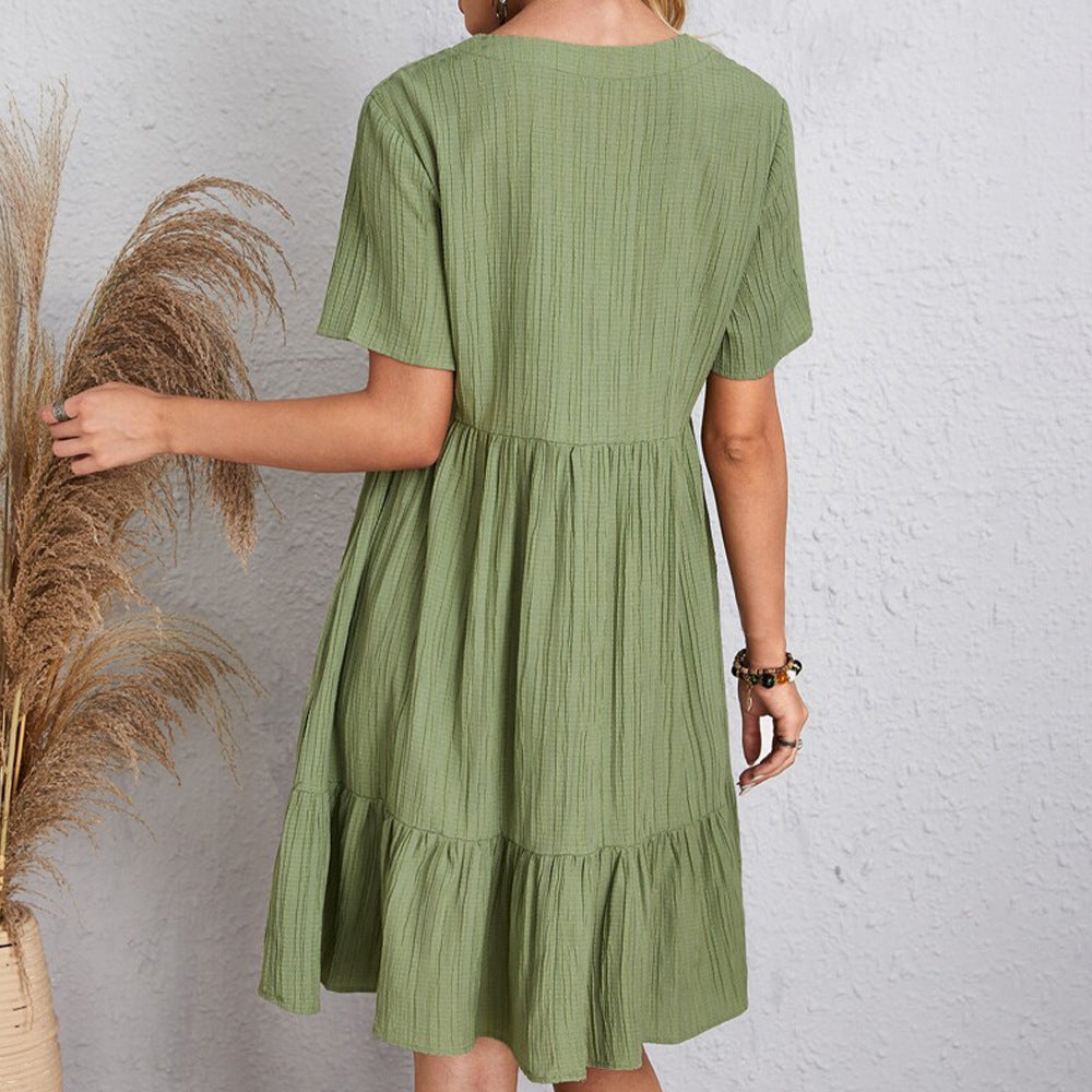 Robe à manches courtes