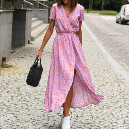 Robe de plage imprimée