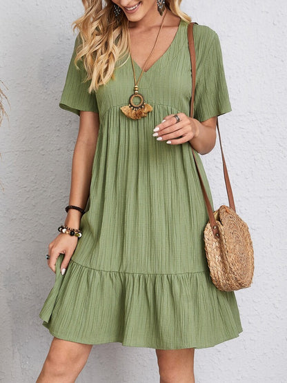 Robe à manches courtes