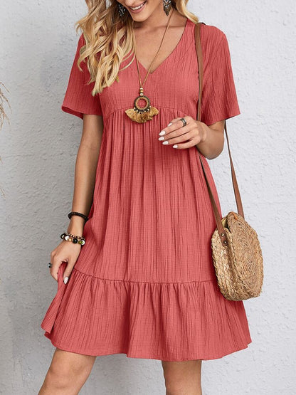 Robe à manches courtes