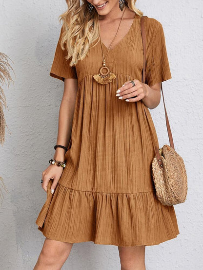 Robe à manches courtes